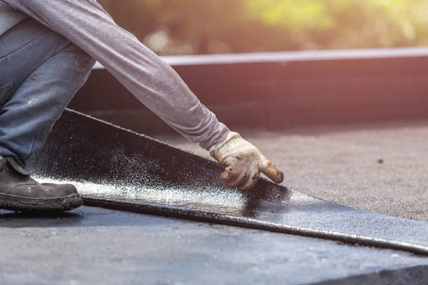 Professional Exterior Waterproofing technician working in Northville, MI